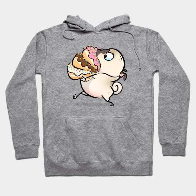 Donut Delivery Hoodie by Inkpug